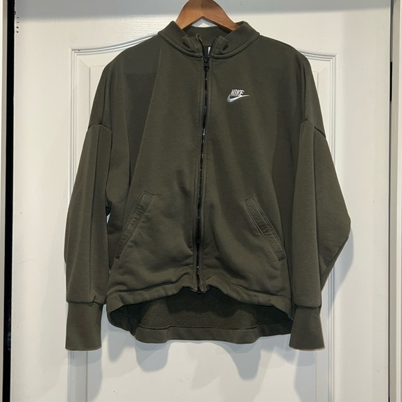 Nike Jackets & Blazers - Nike Olive Green Zip-Up Jacket